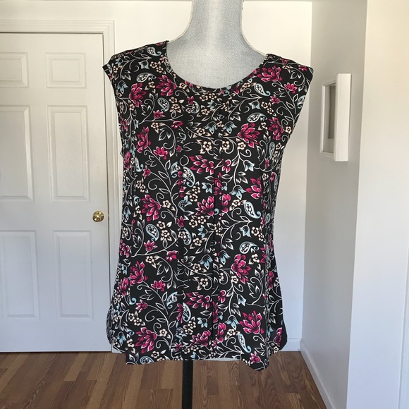 Premise Tops - NWT PREMISE STUDIO FLORAL PRINT SHELL TOP SIZE M